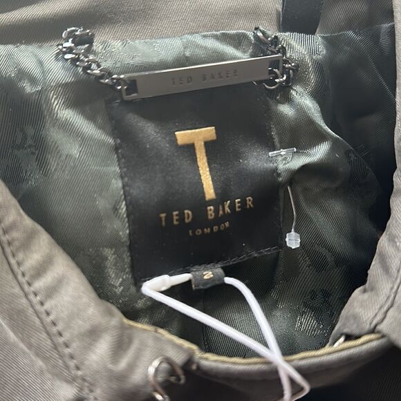 Ted Baker Edennn Colour Blocked Cotton Mac Size 2 NWT - Picture 3 of 16